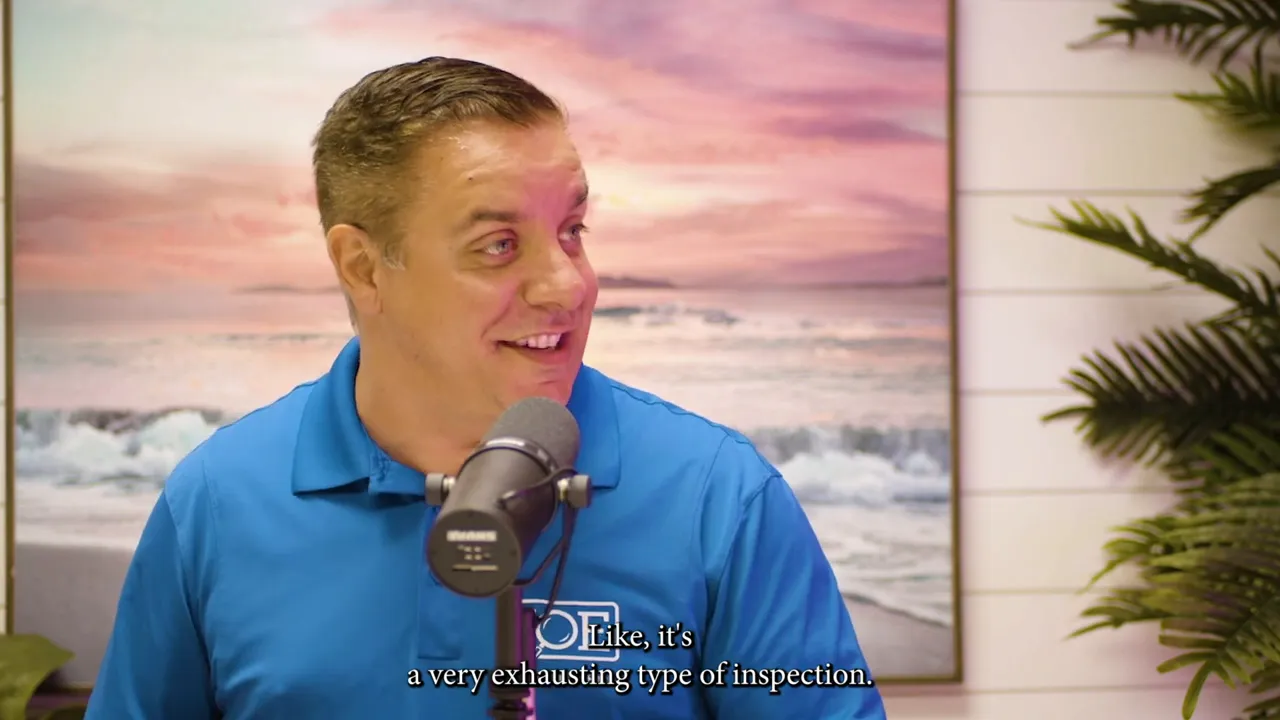 Joe describing components of a general inspection
