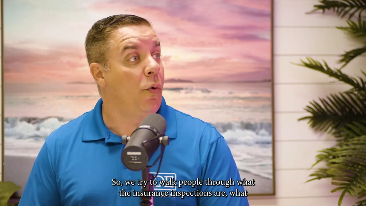Joe explaining mold and insurance inspections