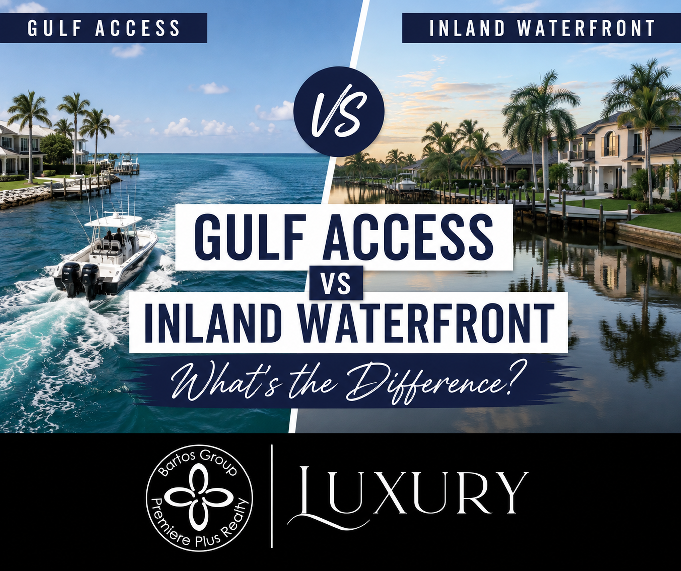 Learn the difference between Gulf access and inland waterfront homes, including boating, maintenance, pricing, and lifestyle.