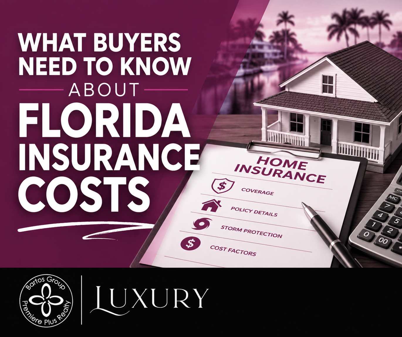 Learn what Florida homebuyers should know about insurance costs, including flood zones, coverage, and factors that affect premiums.