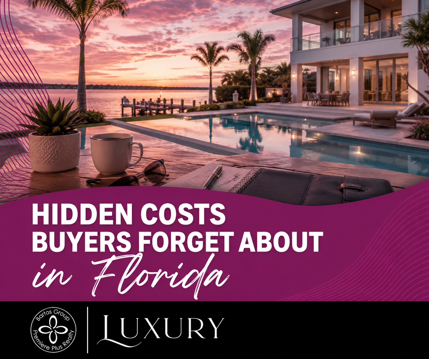 Learn the hidden costs of buying a home in Florida, including insurance, HOA fees, flood zones, taxes, waterfront maintenance, and Southwest Florida homeownership expenses.
