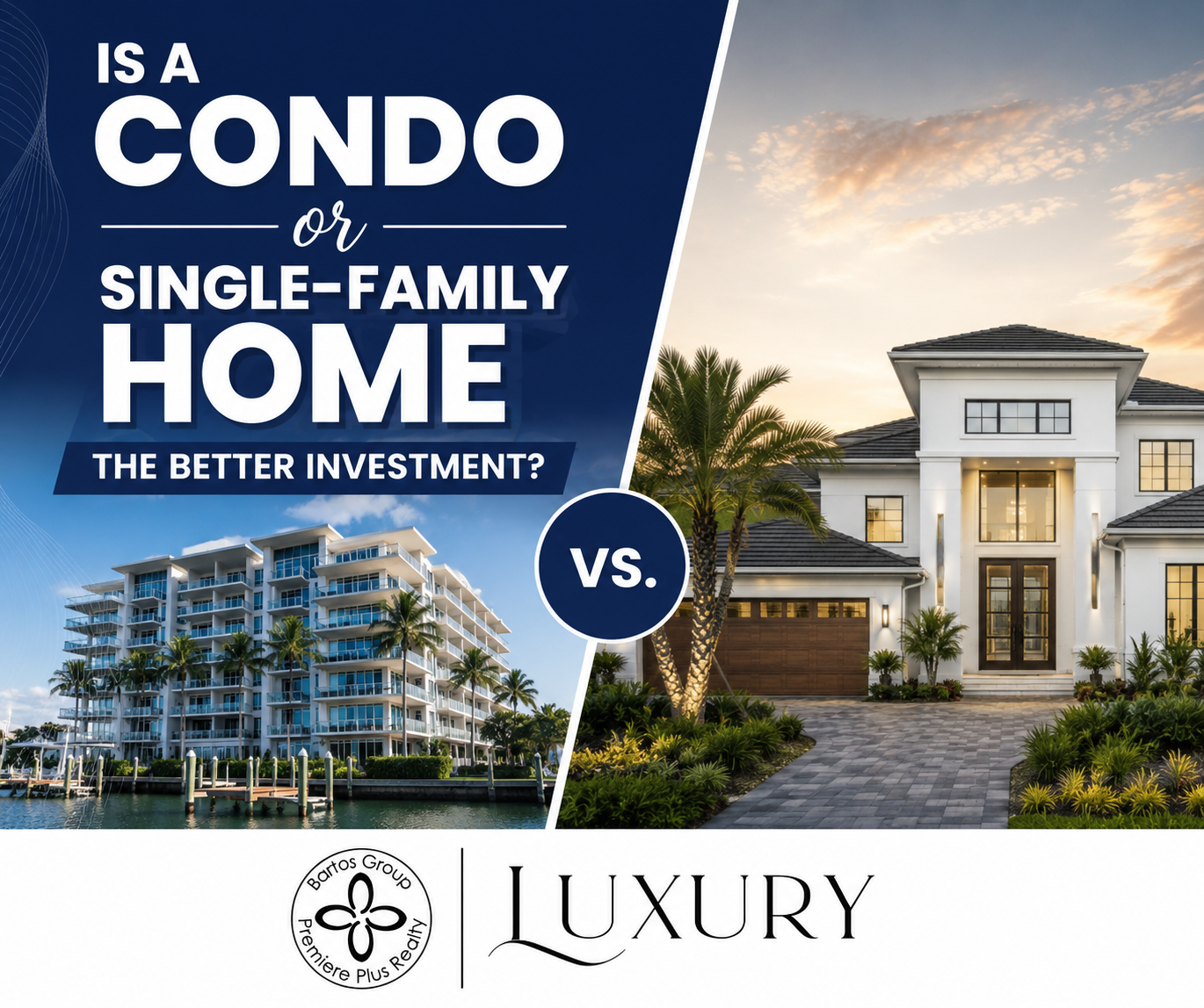 Compare condos vs single-family homes in Southwest Florida, including HOA fees, appreciation, waterfront living, and investment potential.