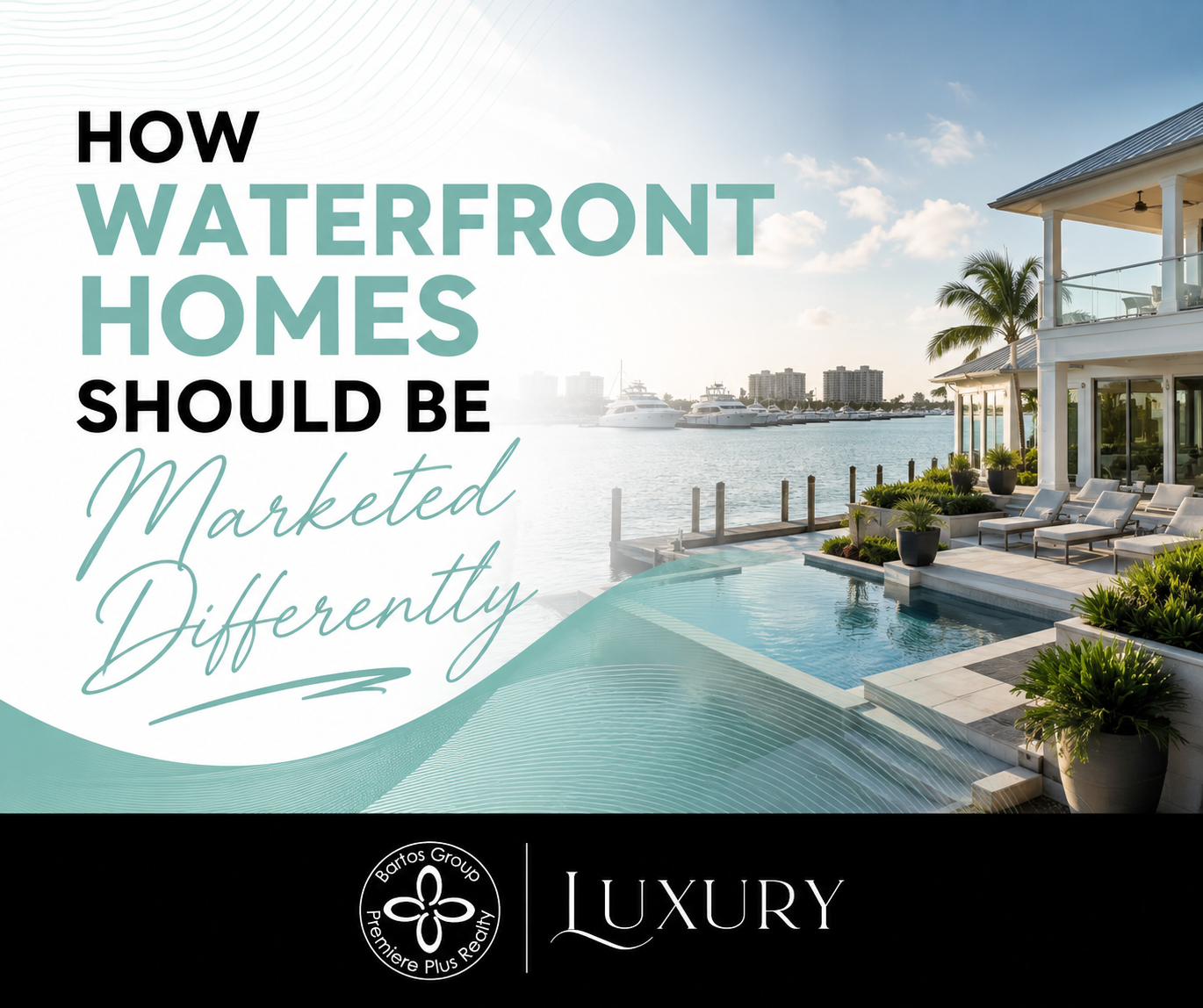 Discover why waterfront homes require different marketing strategies, including drone photography and lifestyle storytelling.