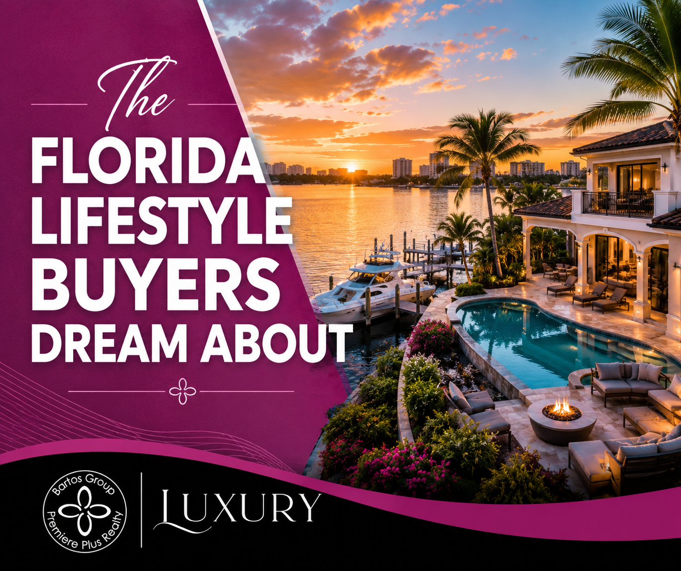 Discover the Florida lifestyle buyers dream about, including waterfront living, boating, and coastal luxury.